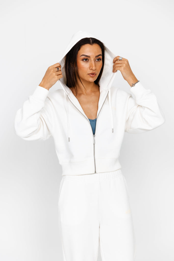 Activeist Essentials 360 Cropped Zip Hoodie ACTIVEIST M Pearl 