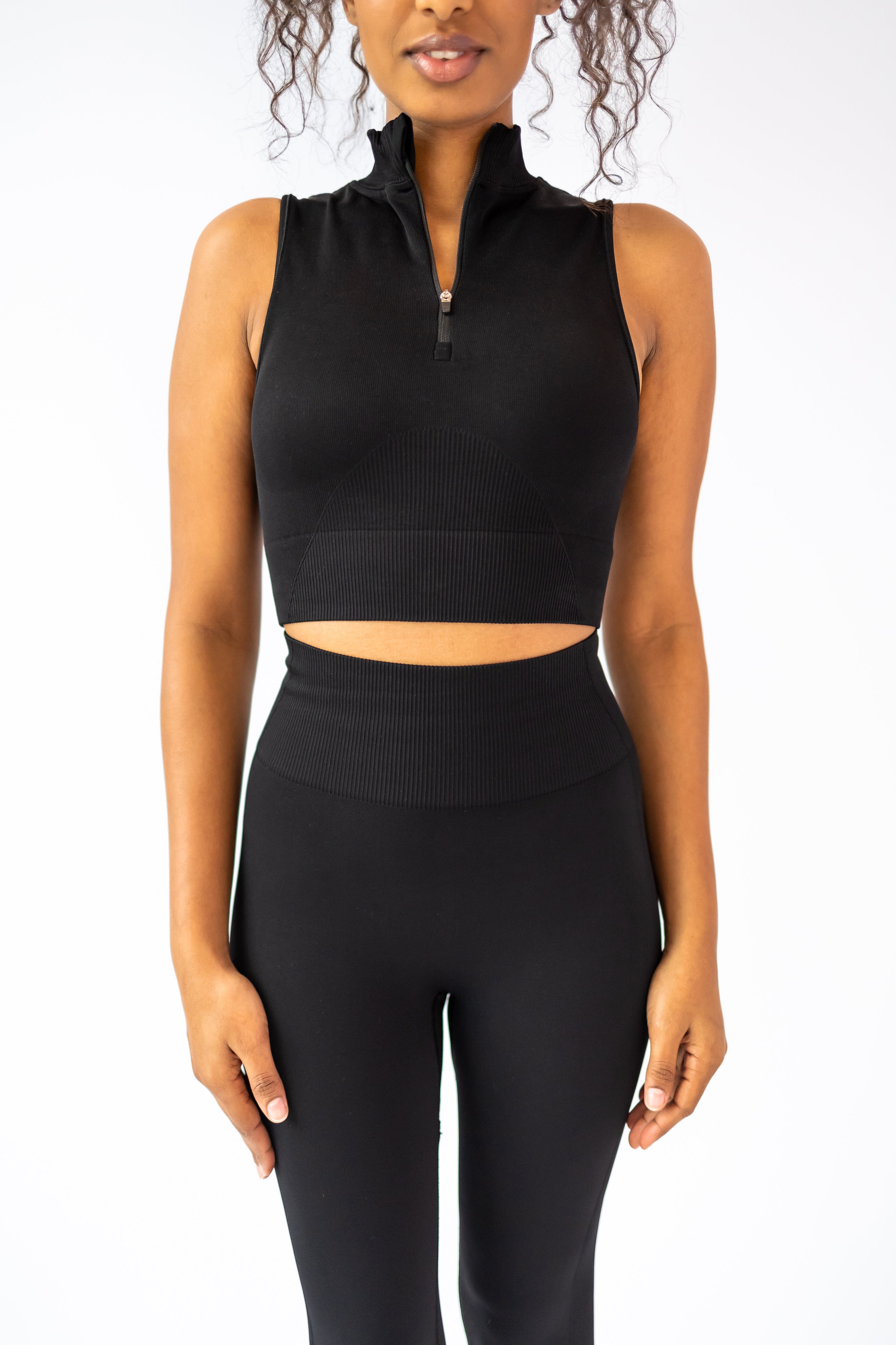 FormFit Seamless Sleeveless Half Zip Top – ACTIVEIST